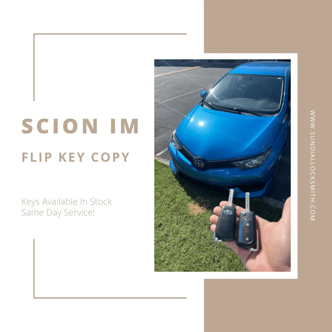 scion im flip key
