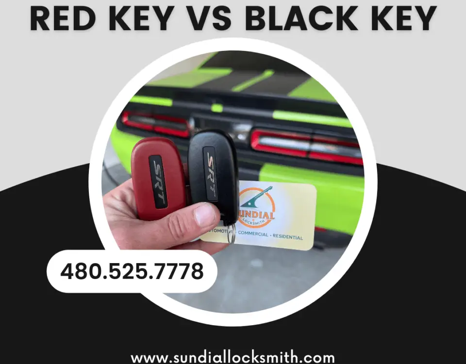 What's the difference between red key and black key?