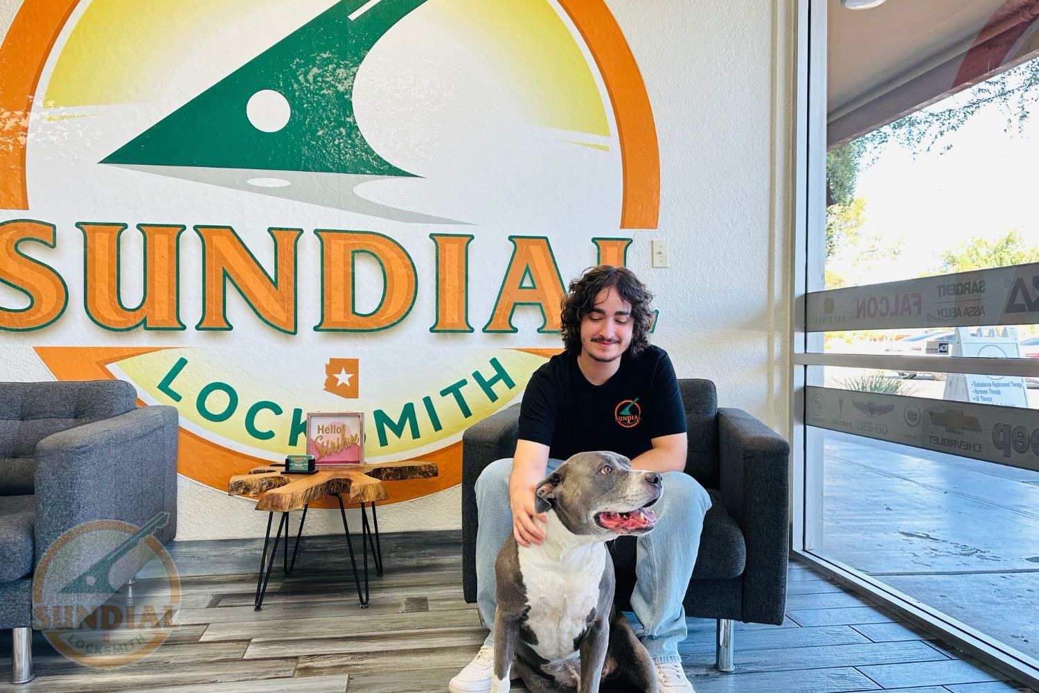 Office Furniture Rekey: When Desks and File Cabinets Need New Keys A locksmith technician performing an office furniture lock rekey on a lateral file cabinet in a well-lit Tempe office