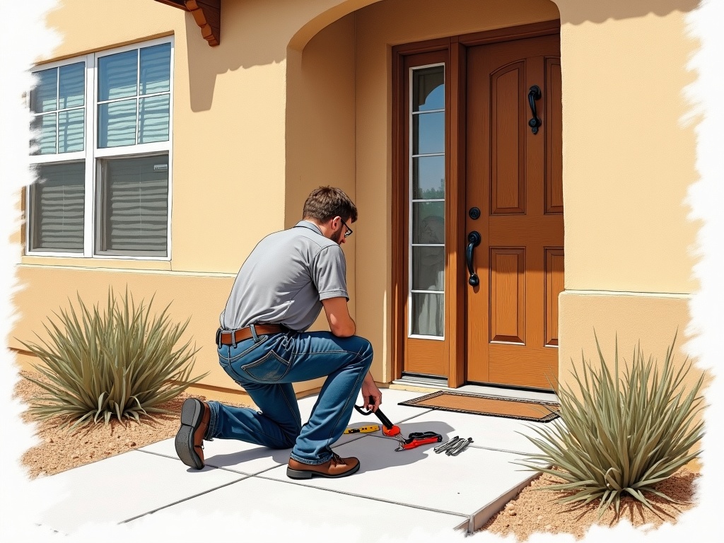 El Mirage, AZ Licensed locksmith performing residential deadbolt rekey service — the kind of locksmith El Mirage AZ homeowners call for reliable, same-visit lock work